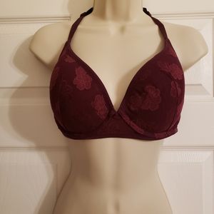 PINK Victoria's Secret Racerback Bra 34DD Maroon
